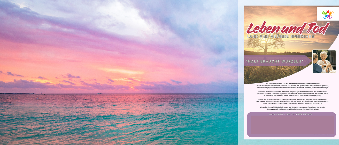 Auch bei sensiblen oder schweren Themen bin ich da. Mit Einfühlungsvermögen, Verständnis und einem Blick für Ästhetik gestalte ich Flyer, die berühren und gleichzeitig respektvoll informieren.